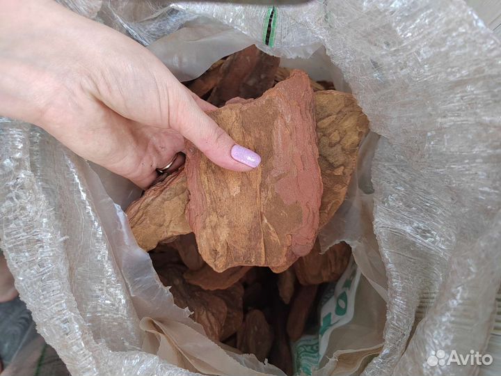 Кора сосновая, кокосовые чипсы