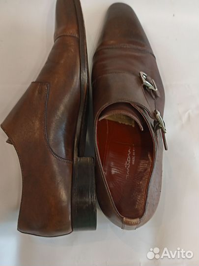 Монки мужские Италия ручной работы, Santoni, 7 1/2