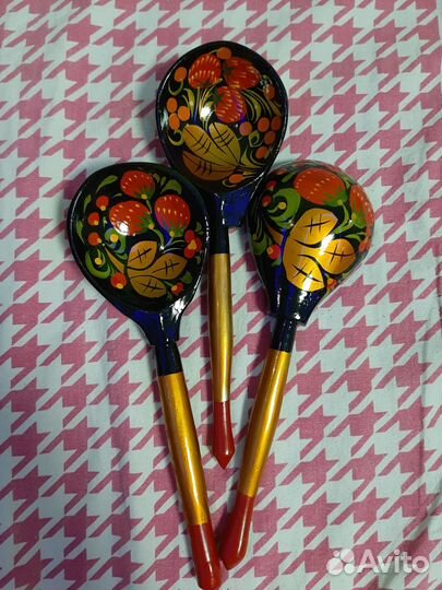 Деревянные ложки хохлома