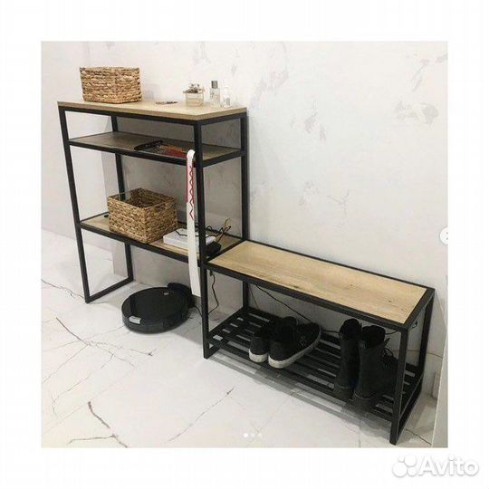 Обувница в стиле лофт