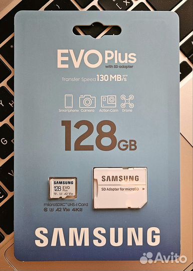 Карта памяти 128Gb Samsung Evo Plus