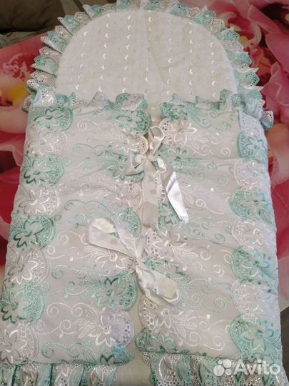 Зимний конверт на выписку (комплект)