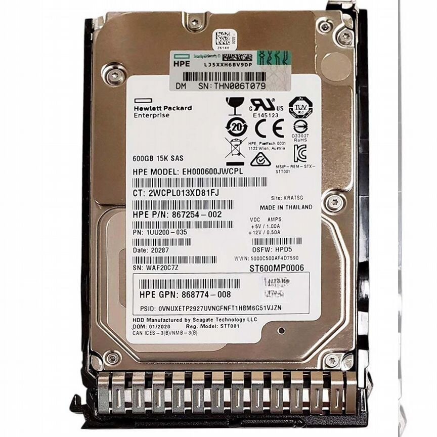 [P54680-001] Жесткий Диск Hp P54680-001 600gb 15k Sas 2,5" Hdd