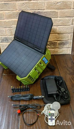 Повер банк Эл. Станция 192000мАч +солнечная панель
