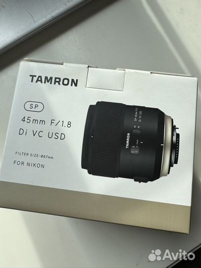 Объектив Tamron 45 mm f 1.8 для Nikon f