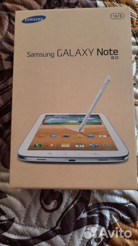 Коробка Samsung Galaxy Note 8.0 N5100 16Gb (белый)
