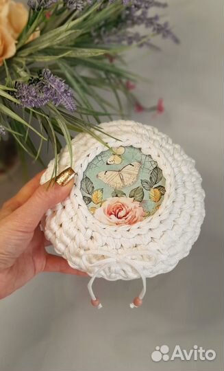 Корзинка интерьерная с крышкой 2шт