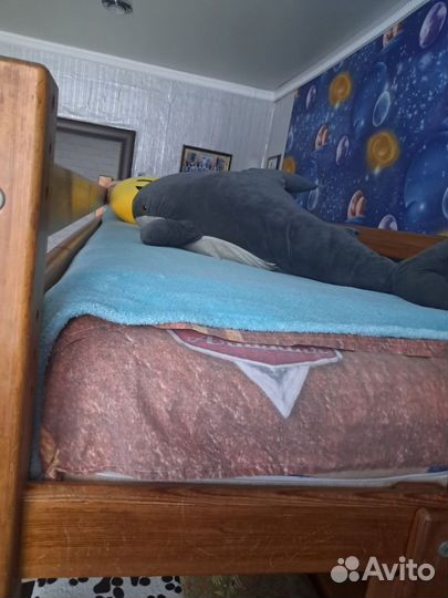 Двухъярусная кровать бу с матрасами