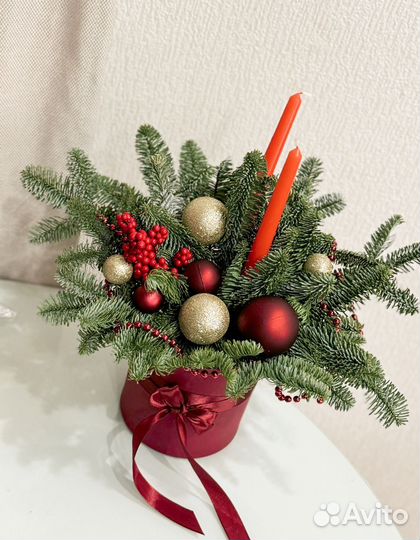 Новогодняя копозиция из нобилиса