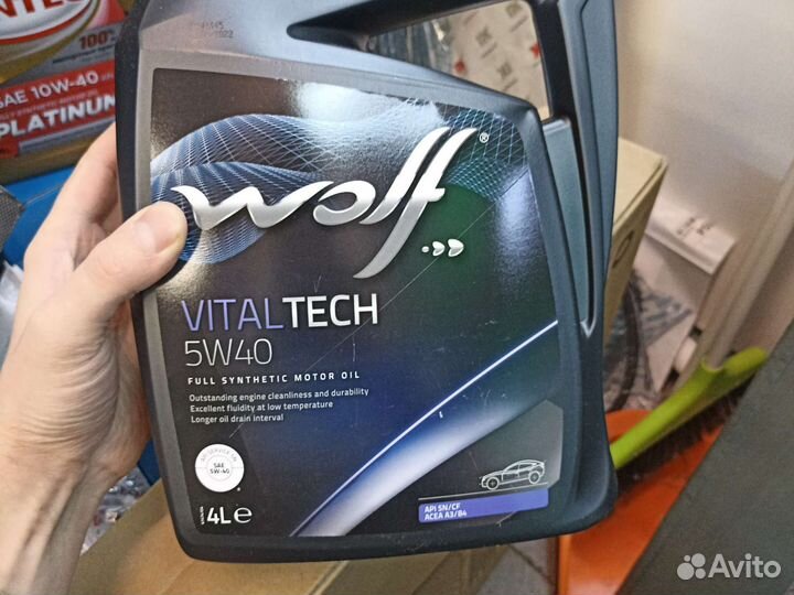 Масло моторное Wolf 5W40 VitalTech