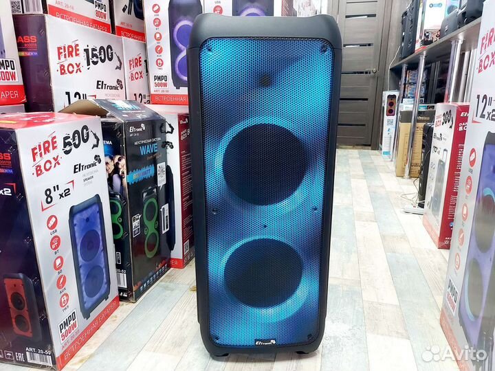 Колонка мощная 1500 Ватт eltronic 20-56 Fire BOX