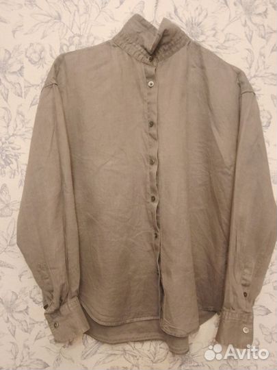 Рубашка uniqlo лен Япония