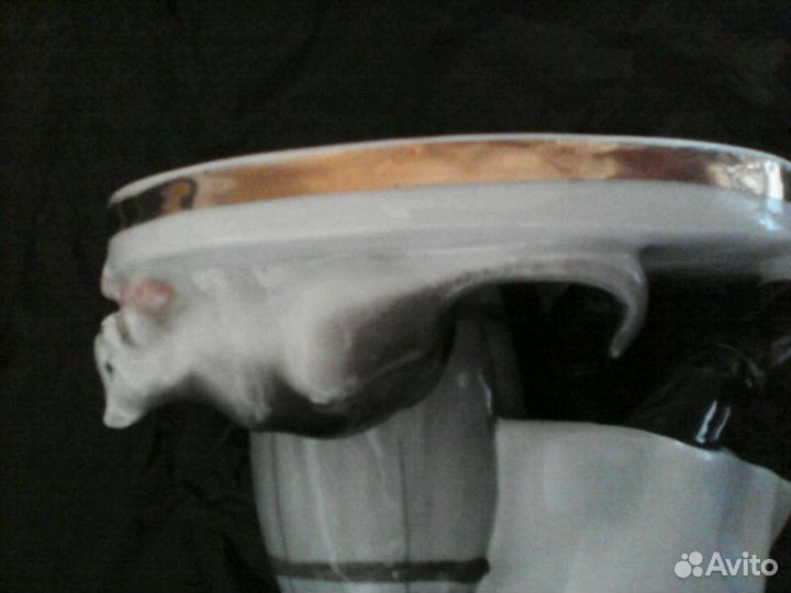 Статуэтка лфз Повар и кот фарфор СССР