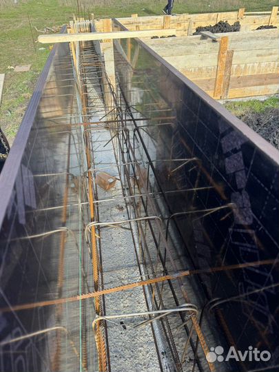 Бетонные работы Фундамент отмостка