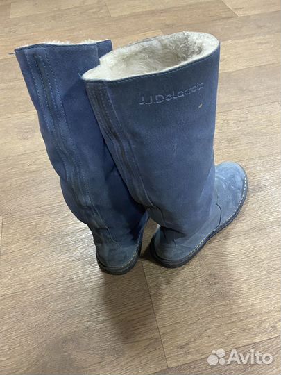 Сапоги женские зимние замша 37