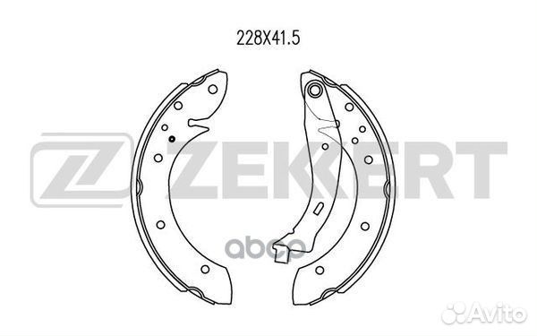 Колодки торм. бараб. задн. Citroen Berlingo I-I