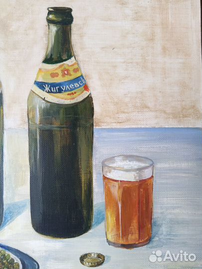 Картина Ностальгия по СССР. Сосиски с пивом