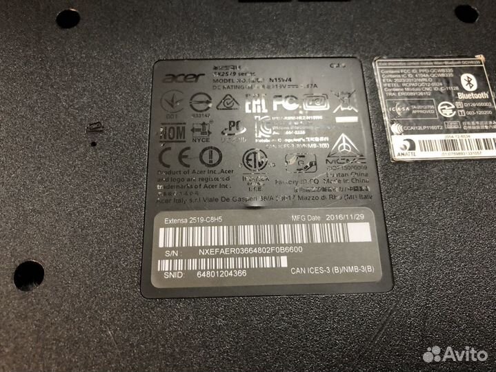 Acer Extensa 2519 на запчасти