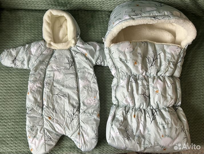 Зимний комплект на выписку Babyglory 56-62