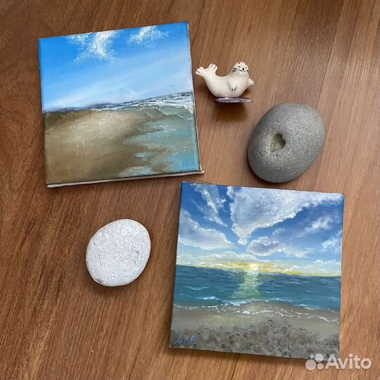 Небольшие картины маслом на холсте