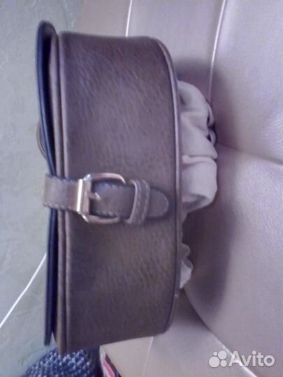 Сумка из натуральной зернистой кожи