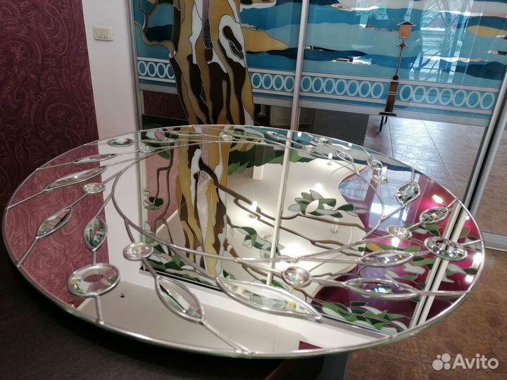 Зеркало витражное ручной работы