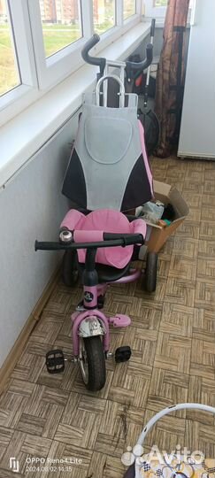 Стульчик для кормления, санки, коляска, велик