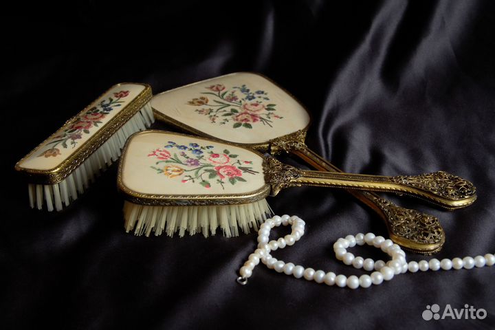 Винтажный набор для туалетного столика Англия