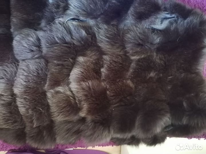 Жилет натуральный мех