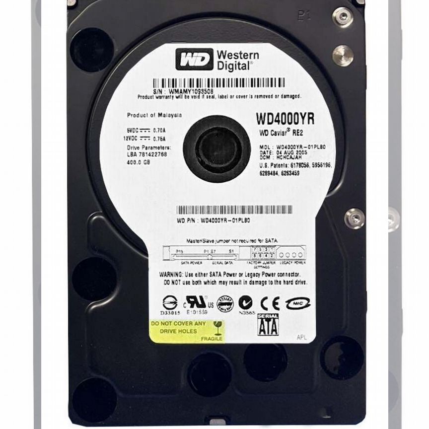 [WD4000YR] Жесткий Диск Western Digital 400gb Sata Wd4000yr