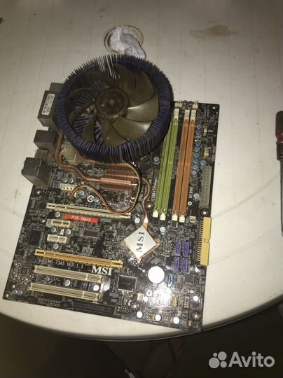 Комплект мать проц оперативка