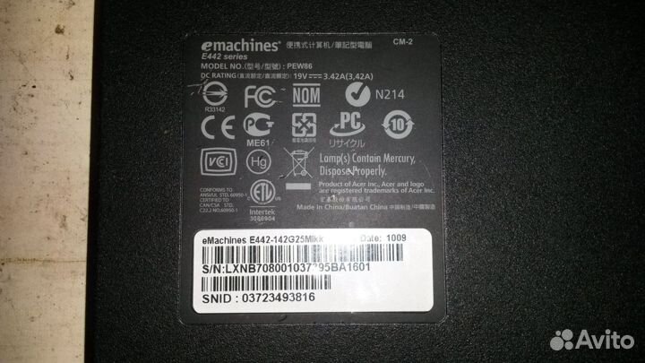 Emachines e442, emachines e510 по запчастям