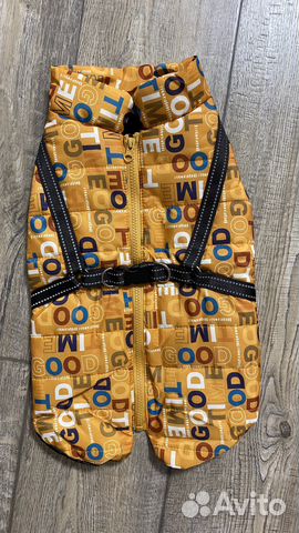 Одежда для собаки удобная зимняя куртка