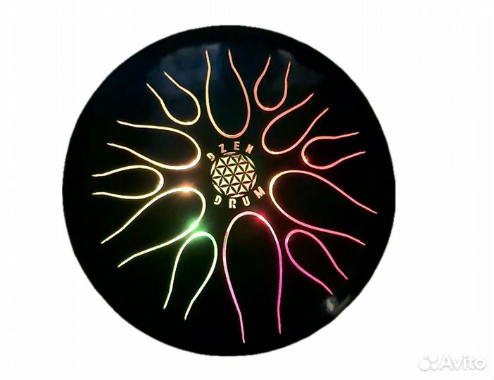 Светящийся глюкофон Dzen Drum «Вода» на 12 нот