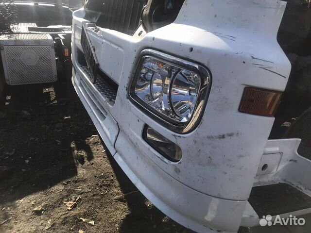 Бампер Mercedes Benz Actros в сборе с фарами MP3