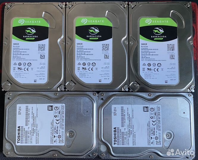 Жесткие диски SATA 500 гб, 1тб 2,5
