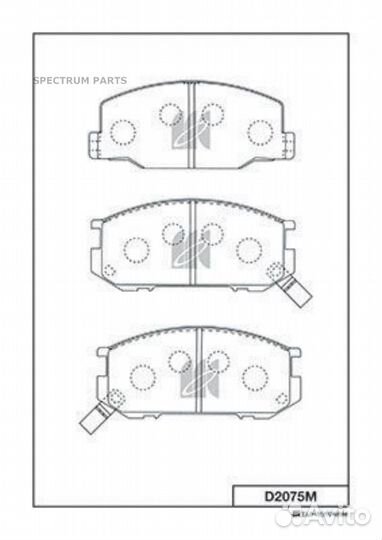 Колодки тормозные передние kashiyama D2075M