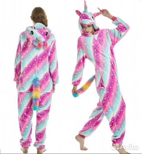 Кигуруми Цветной единорог