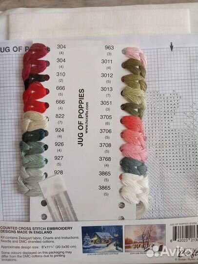 Наборы для вышивания Heritage, Vervaco, Oehle