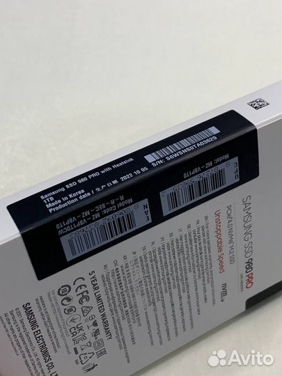 Samsung 980 Pro - 1TB с Радиатором(Heatsink)