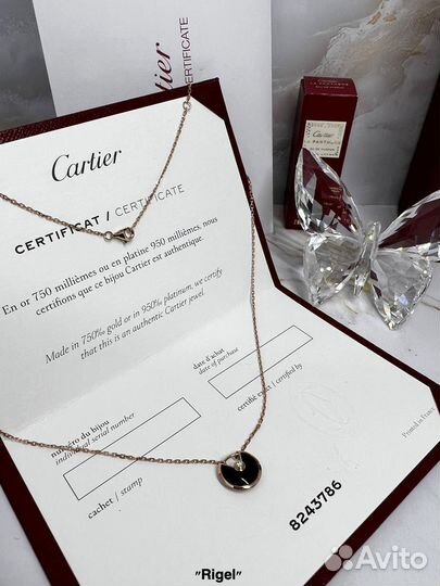 Колье Amullete de Cartier из розового золота 750 п