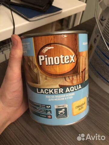 Лак для стен и мебели pinotex lacker aqua 1л матовый