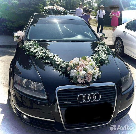 Кольца на свадебные машины, украшения прокат