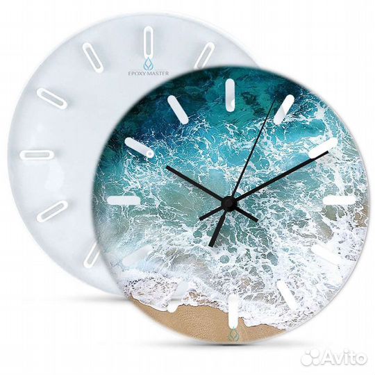 Часы из эпоксидной смолы на заказ