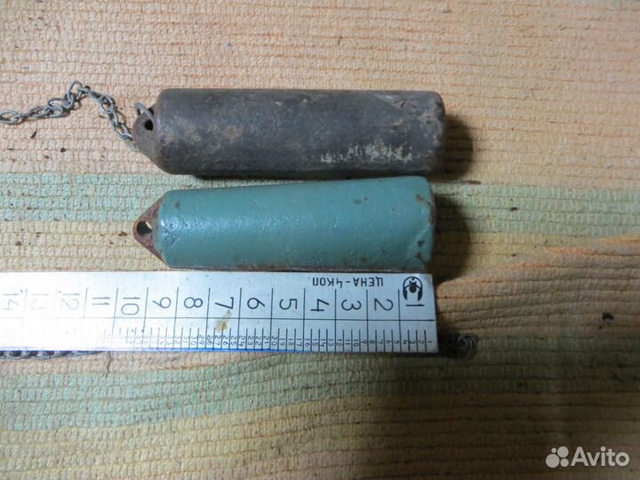 Гирьки с цепочкой от старинных часов