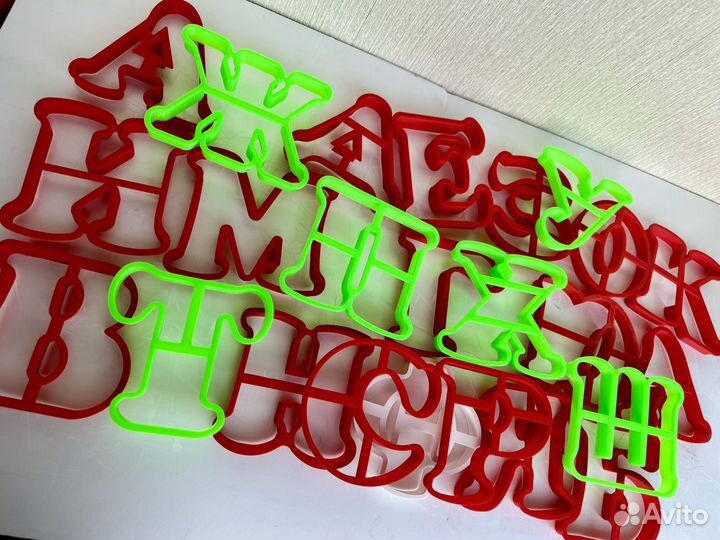 Вырубки для пряников Буквы