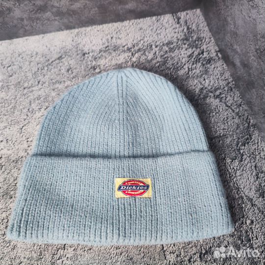 Шапка зимняя dickies голубая