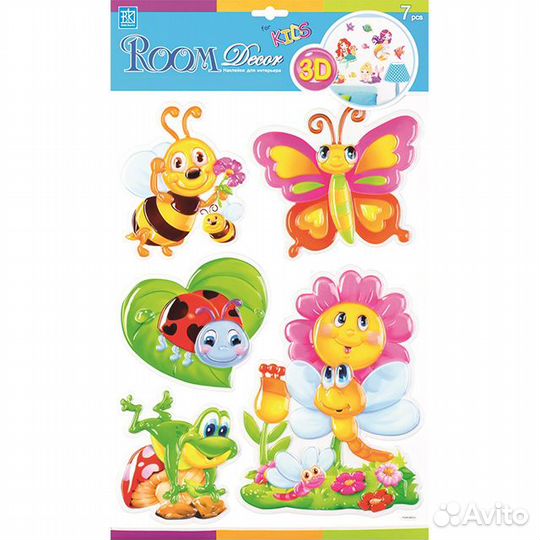 Наклейка roomdecor Весёлая поляна 30х42см, арт.POA