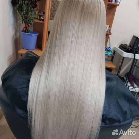 Наращивание волос, Окрашивание