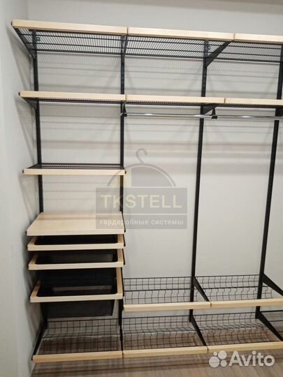 Гардеробная система с доводчиками